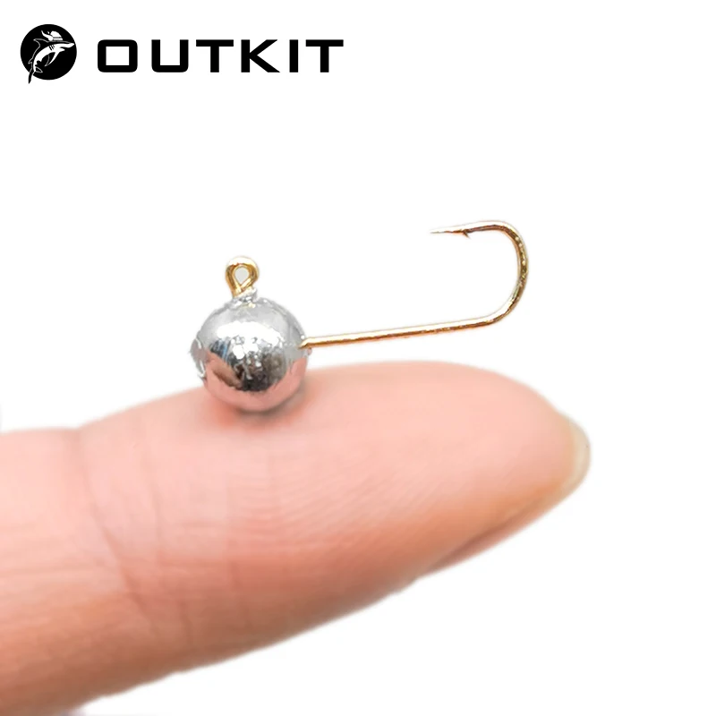 Fishing Hook Barbless - OUTKIT 10 pz Mini Jig Testa