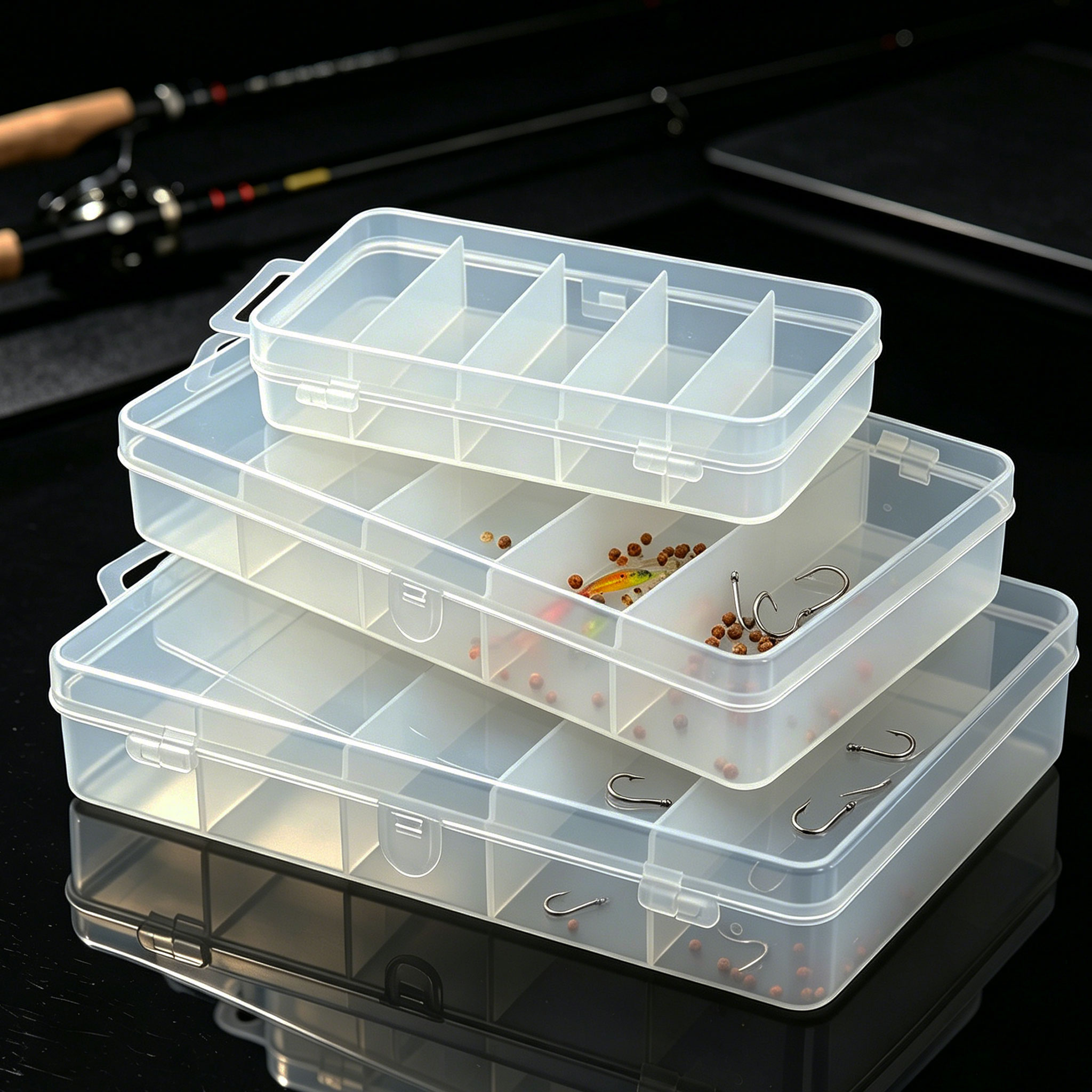 Fishing Hook Box - 1/3 Pezzi Scatola per Esche da
