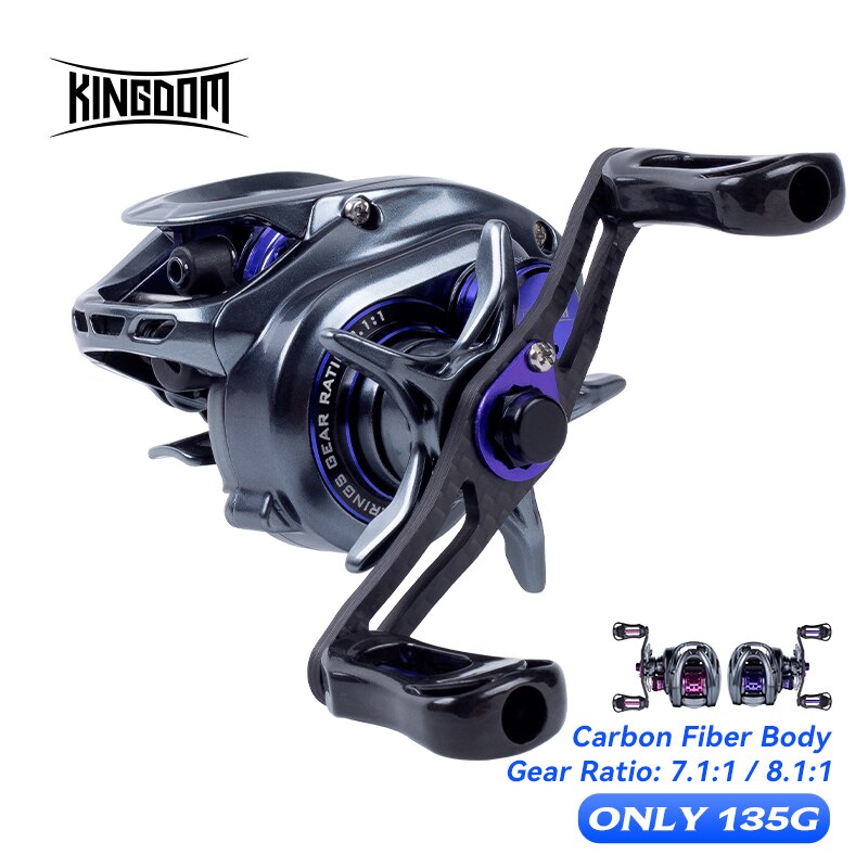 Kastking Reel Zephyr - Kingdom Baitcasting mulinello da pesca 135g