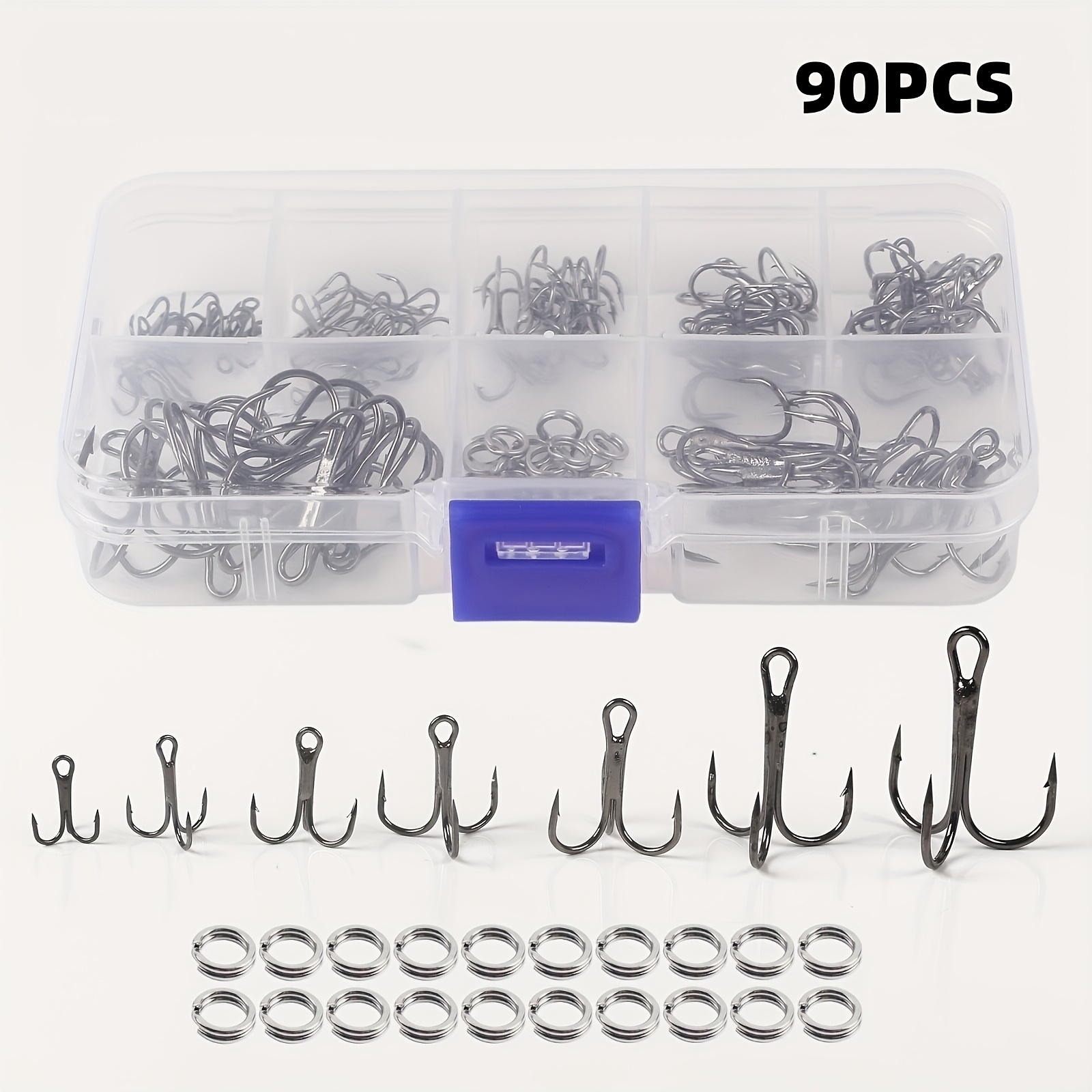 Fishing Hook Assortment - Set da 90 pezzi: Kit di