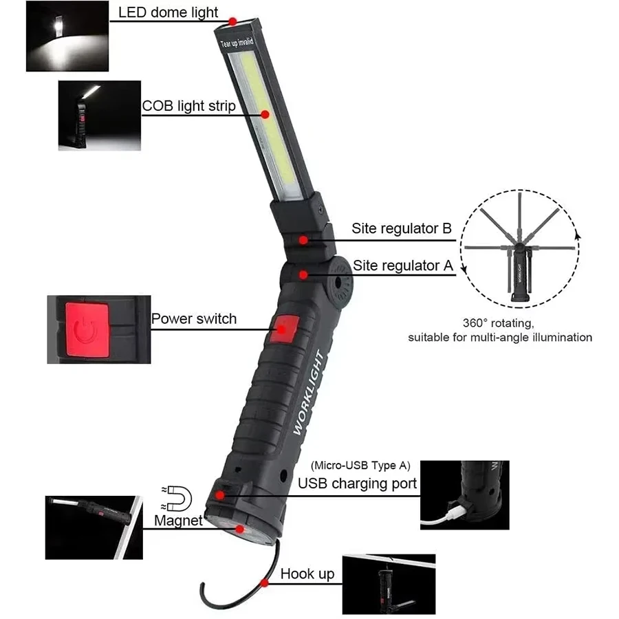 Torcia da lavoro magnetica ric - Fishing Hook recensione e prezzo