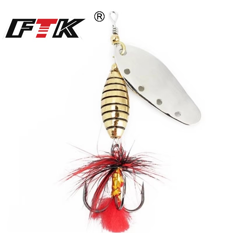 FTK 6g 12g 16g Spinner in meta - Fishing Hook Treble recensione e prezzo