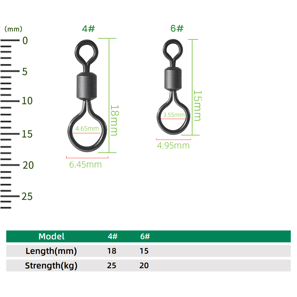 100 pz Girelle da Pesca per Ca - Fishing Hook Size recensione e prezzo