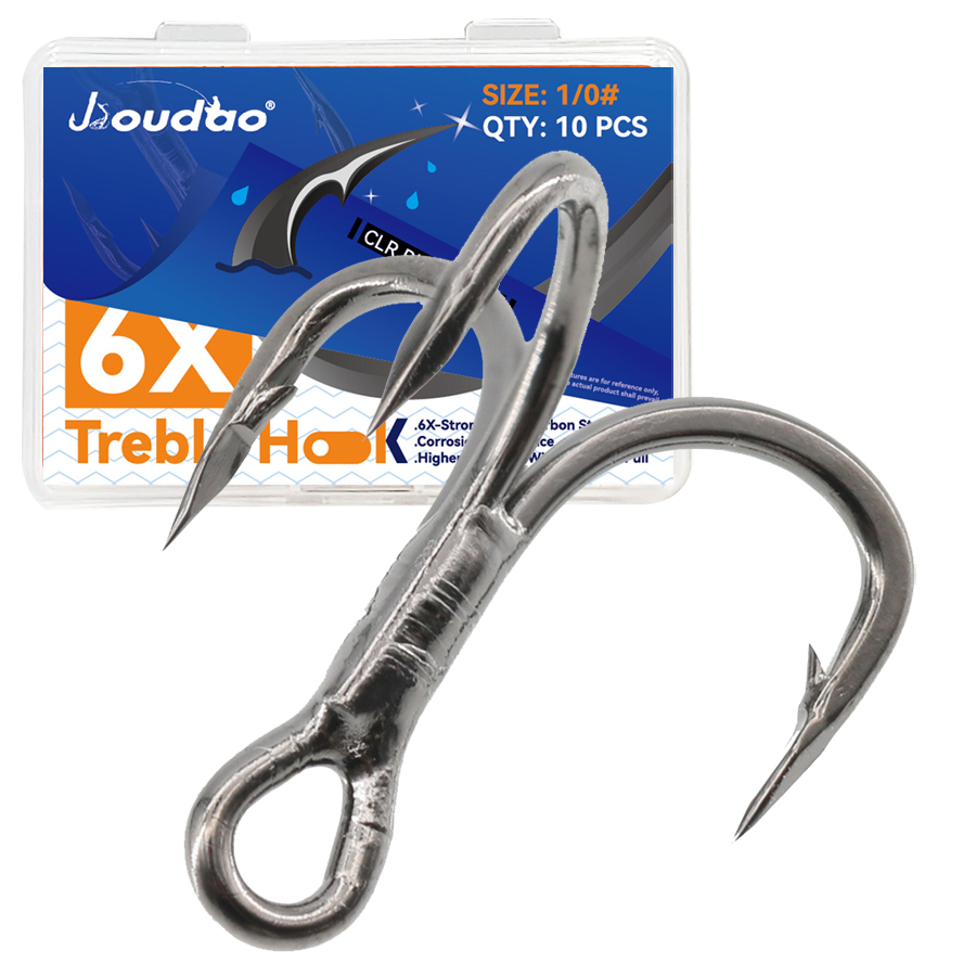 6X Amo da pesca triplo 10 pezz - Fishing Hook Barbless recensione e prezzo